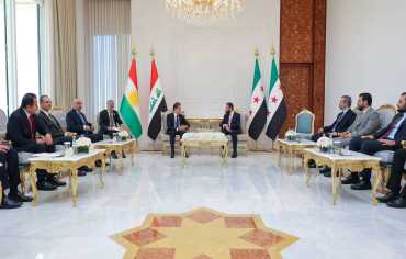 الرئيس الشرع يستقبل رئيس إقليم كردستان العراق في دمشق